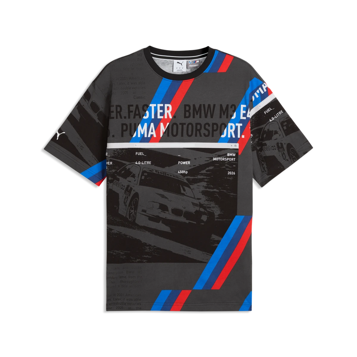 BMW M Motorsport футболкасы (PUMA Black), S өлчөмү