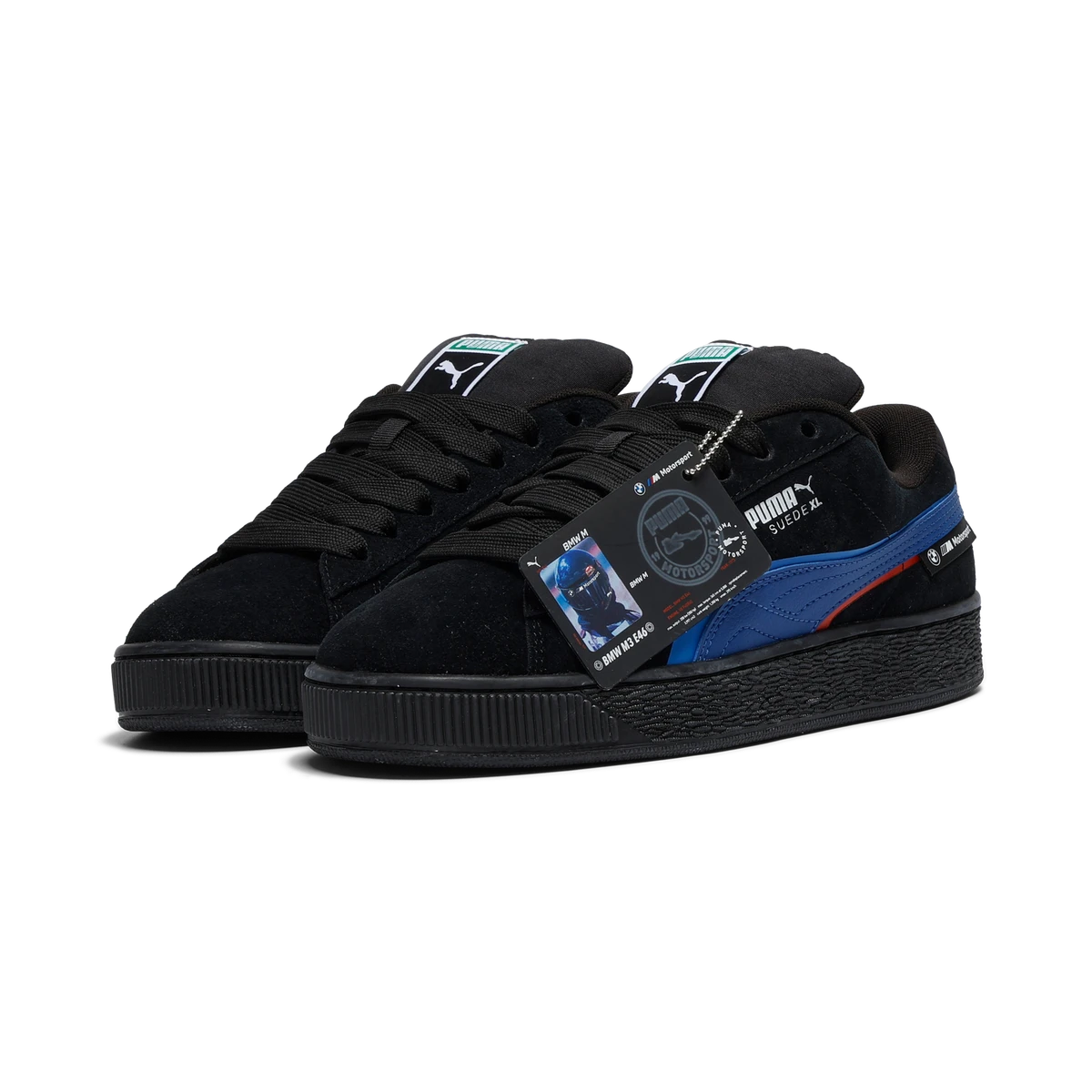 Кроссовки BMW M Motorsport Classic Suede (Black-Blue), размер 36