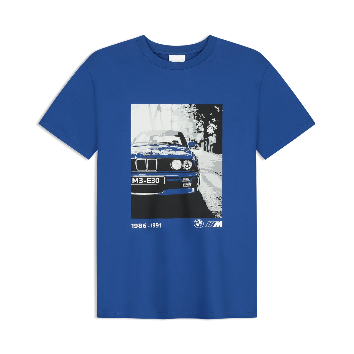 Футболка BMW M с графикой M3 E30 (Blue), размер XS